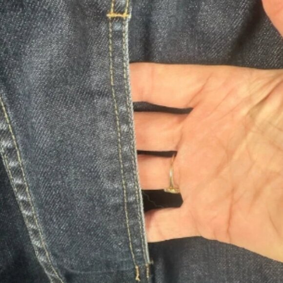 Banana Republic Men’s Trucker Jean Jacket Dark Wash Stretch Denim Size XL - Picture 3 of 4